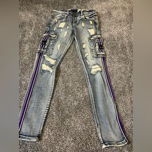 Industrial Indigo Skinny Jean